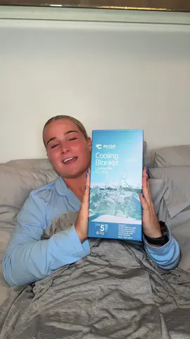 A post by @grace_ramsden on TikTok caption: What a perfect invention for a super hot bodied human, life saver for the summer! @Elegear #elegear #nightsweats #hotsleepers #coolingblanket ad