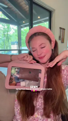A post by @kaitlynj101 on TikTok caption: apparently i just love lotion😭😅🩷proud he got the sunscreen right tho! he knows i never leave without my sunscreen🤭🩷#bfvoiceover #boyfriend #voiceover #grwm #morningroutine #Vlog #relationship #funny #relatable #SkinCare #aesthetic #asmr #postgrad #travel #summer #trending #viral #foryou #fyp 