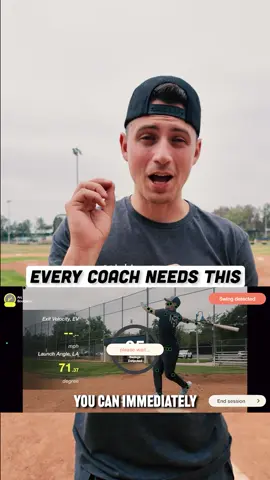 A post by @catchingmadesimple on TikTok caption: In-person coaches and HS teams will love this 🙌🏼 What if you could give your hitters customized data without needing a 30k machine? Here’s how it works: 1. Create your player account 2. Take a minimum of 10 swings 3. Get a customized AI reports It will show you: - Your “3 swings” (below avg, avg, above avg) - Exit velo and launch angle data - And some key metrics (listed below) Here are the 4 key metrics automatically tracked: 1. xBA - expected batting avg (based on exit velo + launch angle) 2. xwOBA - expected weighted on base avg 3. SwSp% - Sweet Spot Percentage (launch between 8-32 degrees) 4. (Coming soon 🤫 - they keep making it better) If you give in-person lessons or coach a HS team… this is a great opportunity to add big value with little cost from you💪🏽 #baseball #softball #catcherdrills #hitting #B4batting Use code “CMS” for a free 30 day trial with B4 today @B4.app