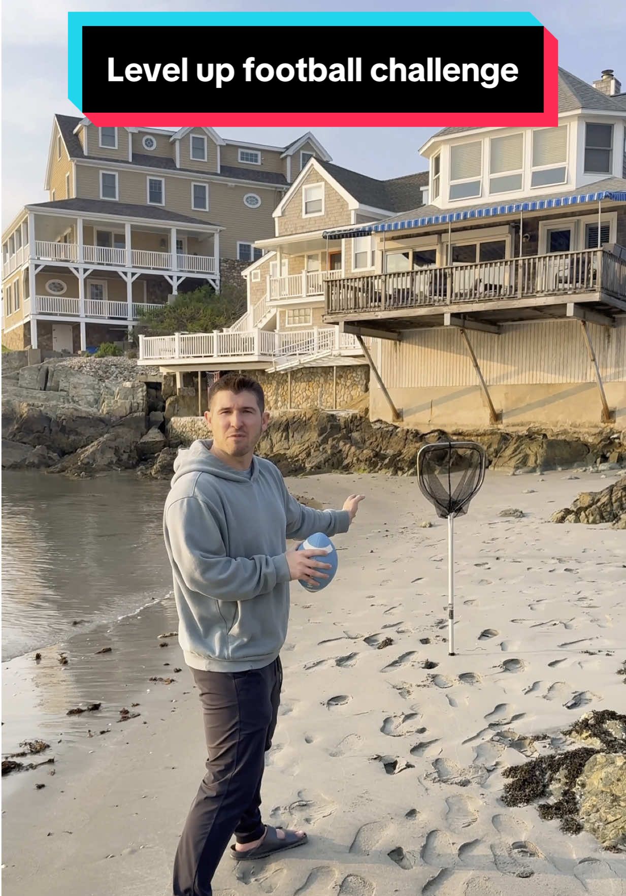 A post by @paulieepaull on TikTok caption: Attempting to make it ALL the way to level 5 in football AND beat it! #football #trickshot 