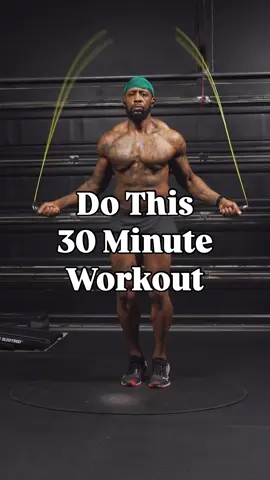 A post by @omar.hiit on TikTok caption: 30 Minute Kettlebell Workout  Complete 4 Rounds  #fitness #hiit #kettlebell 