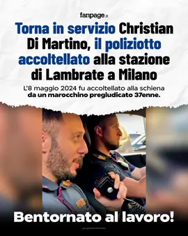 A post by @matteosalviniufficiale on TikTok caption: Una bellissima notizia: un grande abbraccio di bentornato al lavoro a Christian. E grazie a lui, e a tutte le donne e gli uomini in divisa, che ogni giorno servono il nostro Paese e rischiano la vita per garantire la nostra sicurezza. 💙