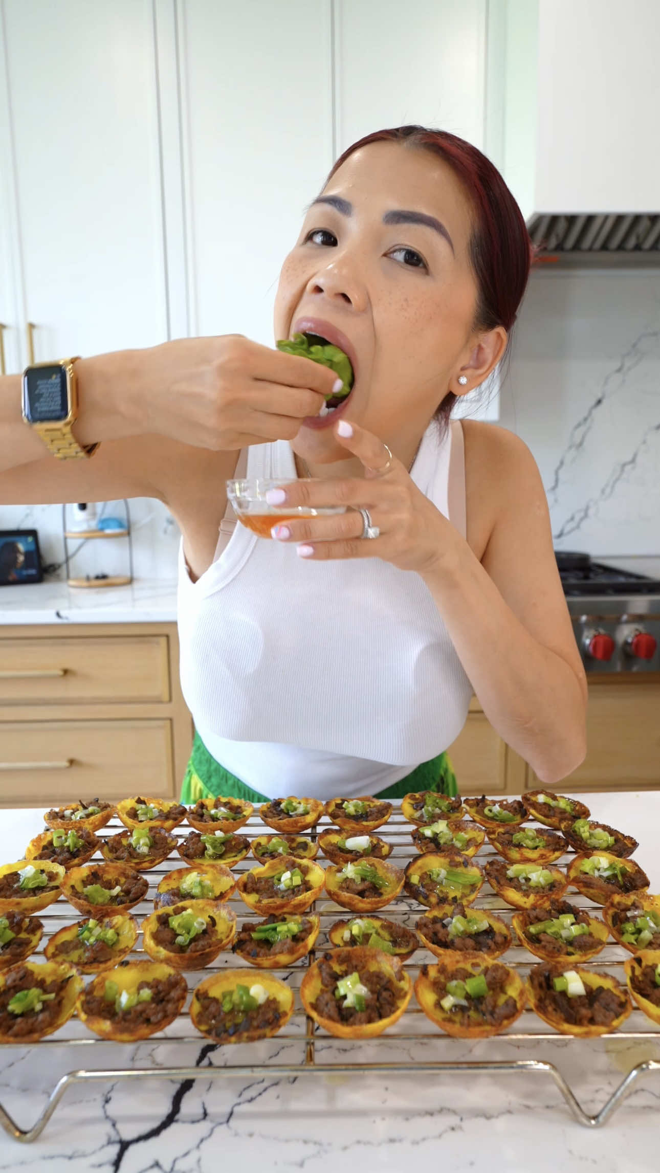A post by @alissanguyen_ on TikTok caption: I’m always cooking for my husband or the kids… today, I’m cooking FOR MYSELF