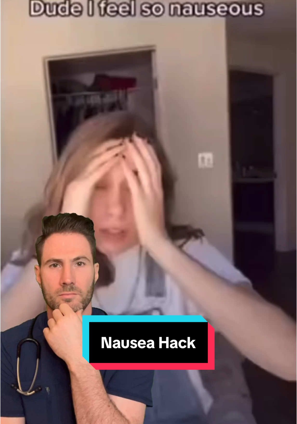 A post by @drjoe_md on TikTok caption: Feeling nauseous? One surprisingly effective trick backed by research is simply sniffing rubbing alcohol. In ERs, we sometimes hand patients an alcohol pad to inhale, and within minutes, their nausea can ease up. It works fast, it’s cheap, and it’s safe for most people—especially when meds aren’t an option. Just hold an alcohol pad a few inches under your nose and take a few deep breaths. It’s not a cure-all, but for sudden nausea, it can be a game-changer. #homeremedy #nausea #lifehack #tipsandtricks 