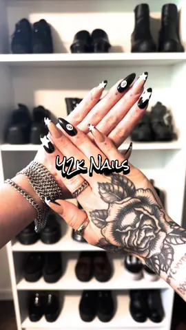 A post by @arachnisophia on TikTok caption: What are you favorite alt jewelry brands?? I want to start collecting higher quality silver jewelry but don’t know where to start! ⛓️🩶 #90salt #alttrend #altstyle #gothstyle #y2kaesthetic #y2kbaddienails #grungenails  #alternativejewelry #alttiktok 