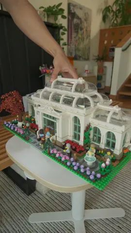 A post by @im_ericwang on TikTok caption: Building the @LEGO Ideas Botanical Garden set with 35 plant species and 3792 pieces! Took 10+ hours of building but it's the most detailed and rewarding set I've ever built :) #ad #LEGOCollective #homedecor