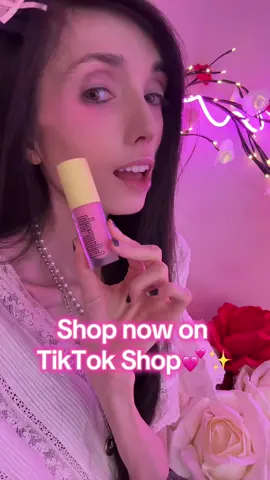 A post by @eugeniaxo on TikTok caption: turning into a storybook fairy with one swipe… 💫 this @madebymitchell blush in “Strawberry Cream” is actual magic 🍓 available now on TikTok Shop 💖 #makeup #blush #madebymitchell #tiktokshop #grwm #makeuptok #liquidblush #makeuptransformation 