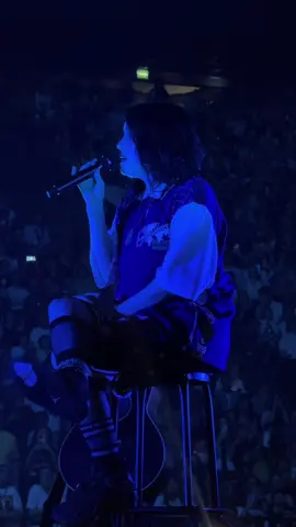 A post by @billieeilishhome on TikTok caption: @BILLIE EILISH performing “SKINNY” in Paris, France at HIT ME HARD AND SOFT: THE TOUR