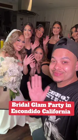 A post by @theeblingkingoffical on TikTok caption: Bridal Glam Party in Escondido California #glamparty #MakeUpArtist #sandiego #makeup #beauty #fyp #maquillaje #bridal #bookedandbusy #bride #bridalmakeup #beautytok #makeupfyp #fypシ゚viral #makeuptransformation #fyp #foryou #viral #fypシ 