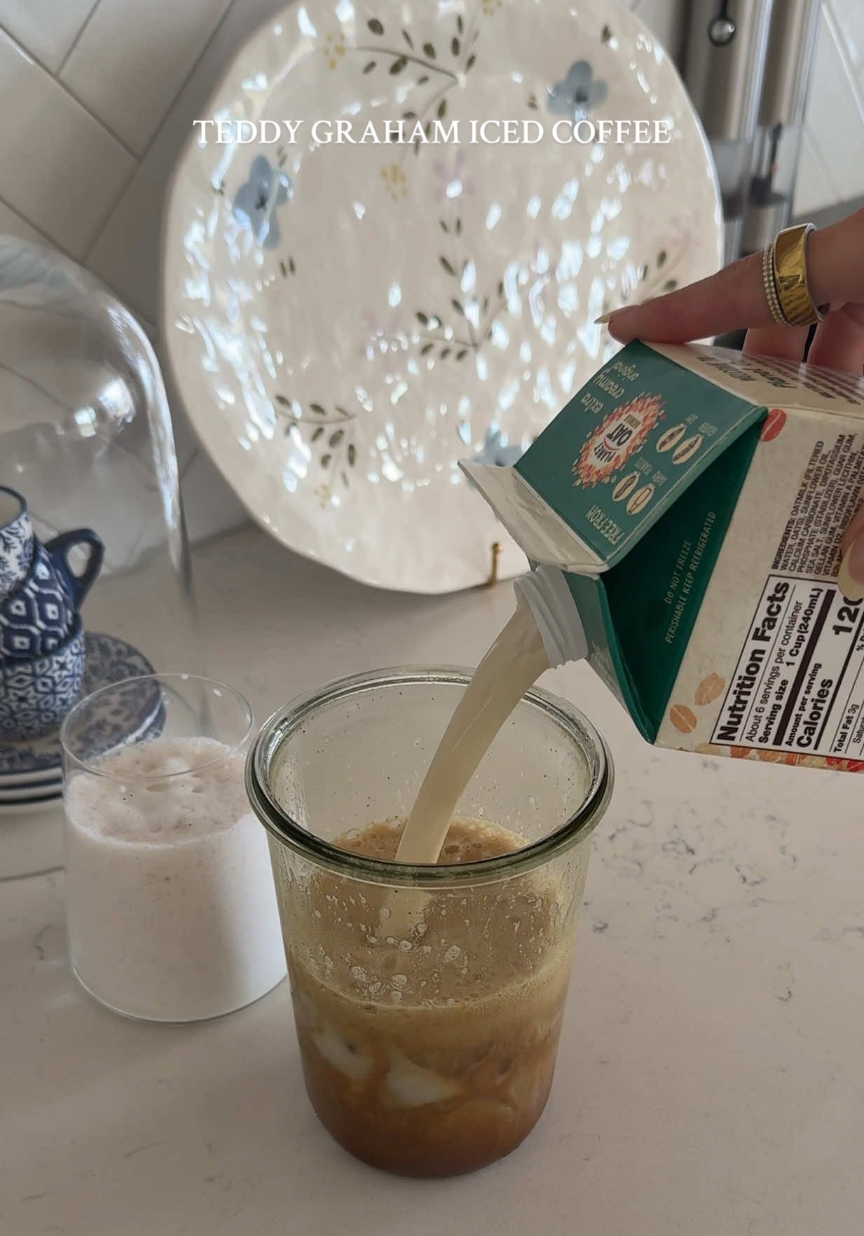 A post by @kaelimaee on TikTok caption: 100000/10 so DELISH🧸☕️🤎 recipe from @Kadyn Darrow #teddygraham #teddygrahamicedlatte #icedcoffee #coffee #coffeerecipes #asmr #Vlog #fyp #viral 