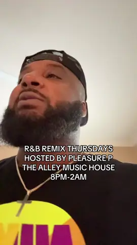 A post by @iamojthedj on TikTok caption: R&B Remix Thursdays at The Alley Music House. Hosted by Pleasure P. 8pm-2am. Click the link in my bio for tickets or go to www.thealleymusichouse.com #thealleymusichouse #rnbremixthursdays #addison #dallastx #thingstodoindallas #pleasurep #ojthedj 