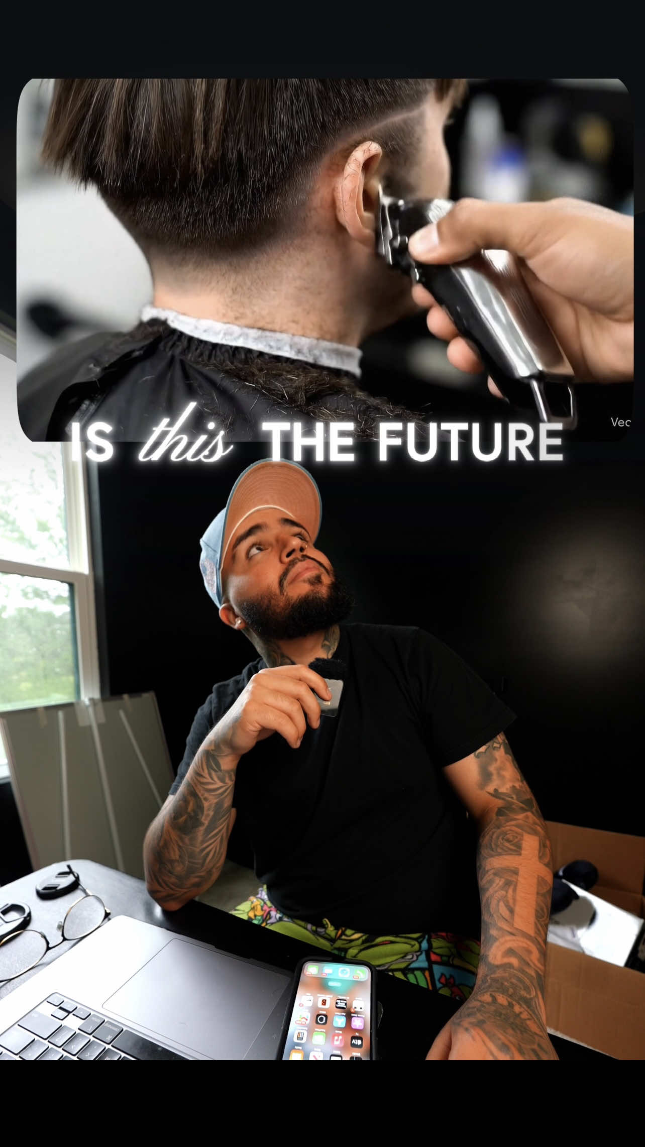 A post by @dreclipperhands on TikTok caption: Ai Haircut Tutorials are the Future? I created a test mockup of what it would be like to create a haircut tutorial with @Google Veo3 and the results are shocking!  The hair, the skin and how it reacts to clippers and scissors surprised me. I do believe haircut tutorials will be easily replicated with platforms like these. Endless Content, Hair Styles, and Hair Types can be created at anytime. How do you feel about this and how will it affect the barber industry?   #hairstyles #rockyriverbarber #northolmstedbarber #avonbarber #barberlife #losangelesbarber #texasbarber  #lorainbarber #ohiobarber #Westlakebarber #LAbarber #northolmsted #motivation #elyriabarber #barberlove #clevelandbarbers #cleveland #lorain #beauty #atlantabarber #hairvideos #barbervideos