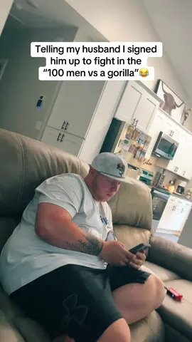 A post by @allieandnoah on TikTok caption: HE LOST IT😂 #allieandnoah #funny #funnycouple #husbandwifecomedy #marriage #comedyvidoes #pranks #funnyvideos #comedy 