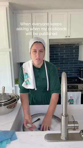 A post by @literallyjust_a_girl on TikTok caption: Anyway…if you want the digital version of my 180+ recipes Amish cookbook it’s available on the website linked on my profile ➡️