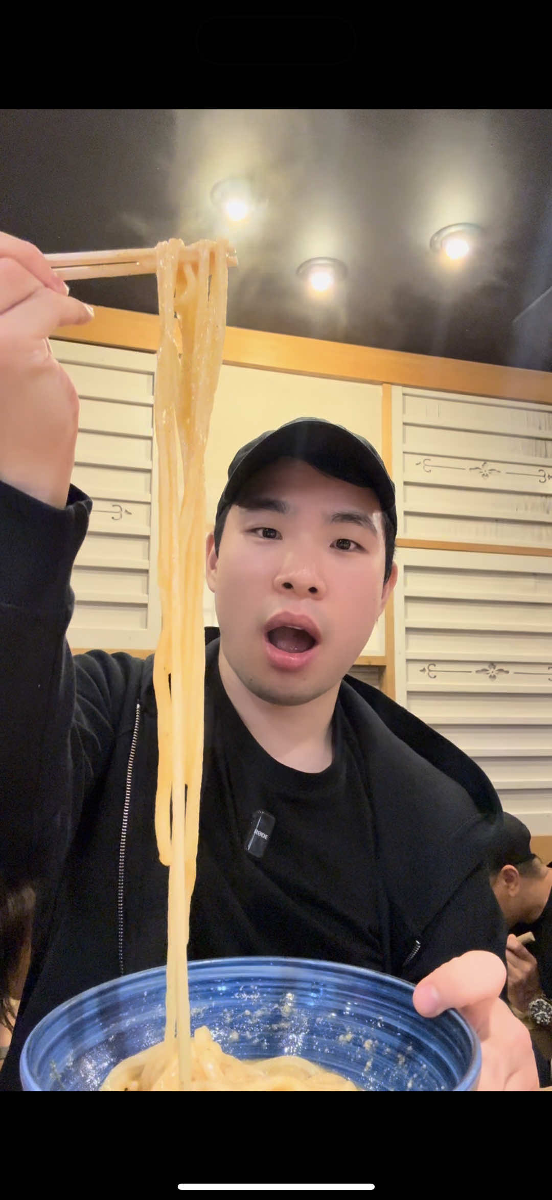 A post by @asianchowdown on TikTok caption: IS THAT BTS JIN ???? #food #Foodie #mukbang #foodreview #bts #fypシ 