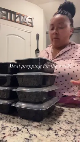 A post by @arianahnichole on TikTok caption: Meal prepped for the week I’m doing grilled chicken, potatoes and veggies for either lunch or dinner and then I have steak potatoes and veggies. Gotta start somewhere. #mealprep #selfimprovement #portionsize