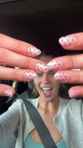 A post by @kelseyalexandraan on TikTok caption: NEW NAILLLLSSSSSS and they’re polka dot