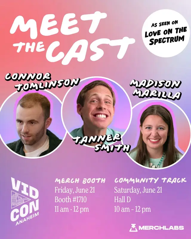 A post by @tannerwiththe_tism on TikTok caption: What’s something that I want?? To meet YOU at VidCon!! Who’s going to be there? #vidcon #tanner #loveonthespectrum #fans 