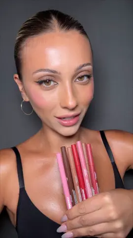A post by @alexisfrasca on TikTok caption: TRYING NEW HUDA LIP STAINS….thinking i need to give them another try? 