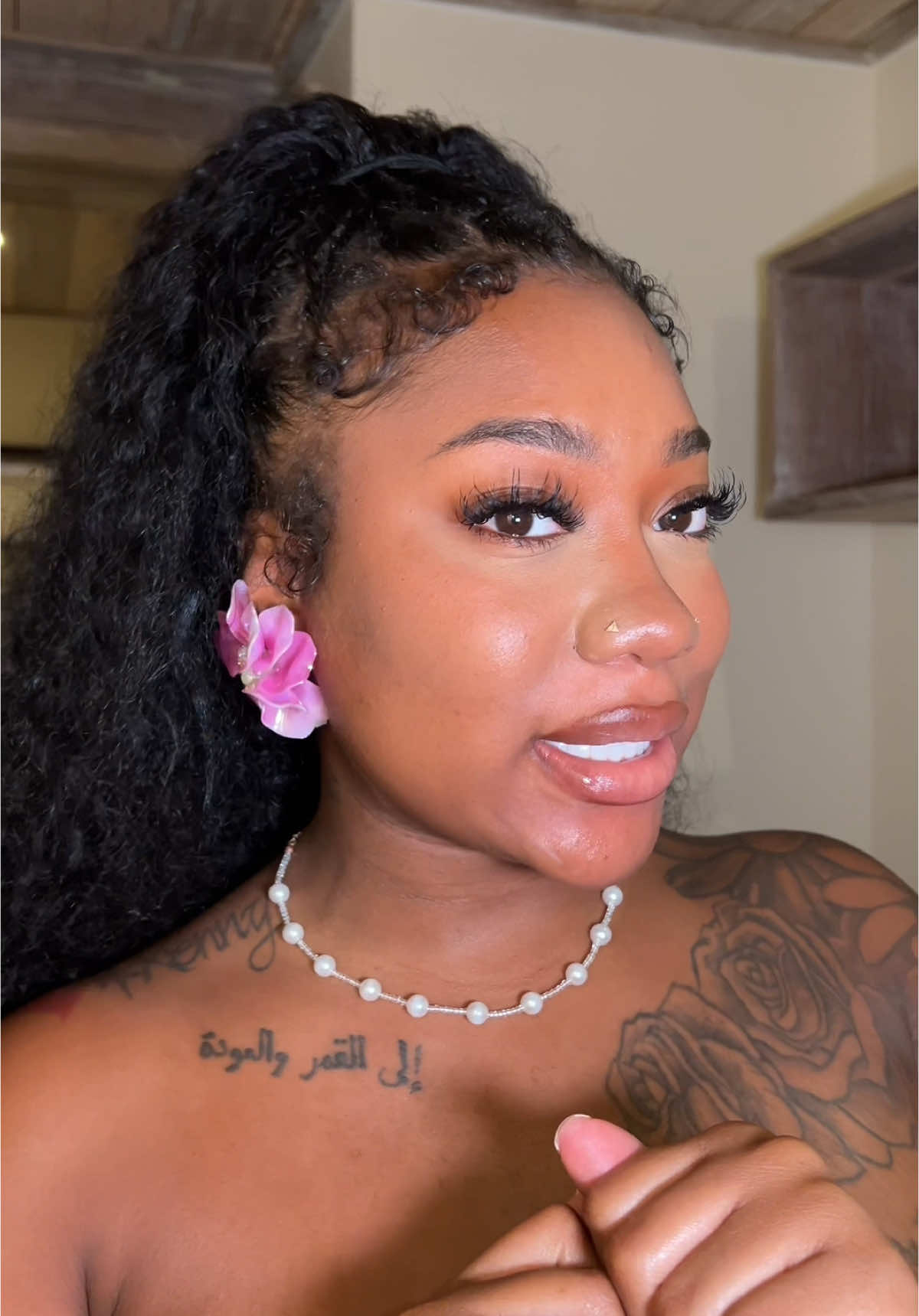 A post by @itsnatiajah on TikTok caption: Just because your pregnant doesn’t stop you from looking your best 🫶🏽🩷 #fy #blackgirktiktok #pregnant #pregnancy #blackgirlluxury 