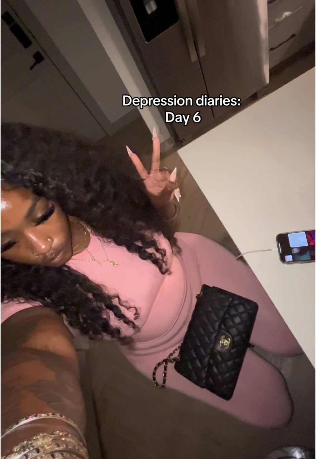 A post by @naaecash3 on TikTok caption: we don’t wanna talk about this though 🙊😅 virtual hugs to the ones fighting through every obstacle while still trying to figure out their way, I love yall 🫂🎀 #depressiondiaries #dallascreator #dallascontentcreator #dallasinfluencer #naaecash 