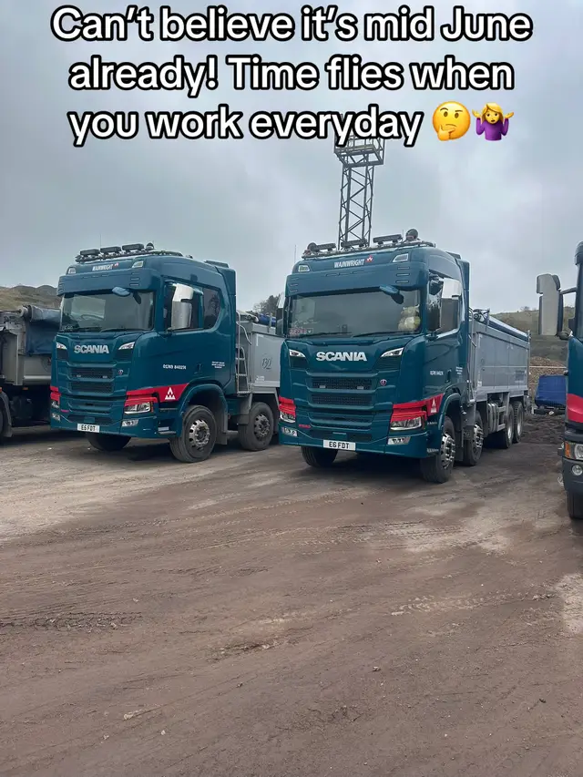 A post by @thequeenbtrucker on TikTok caption: Ain’t that the truth! And it means I’ve had this lorry for 8 months 🤯 they say time goes by way too quickly… they weren’t joking either 😬
