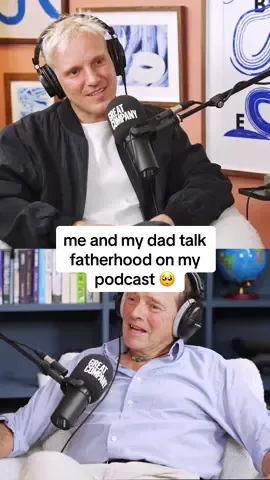 A post by @greatcompanypodcast on TikTok caption: My dad Nick joins me on Great Company and things get EMOTIONAL 🥹 as we talk all things fatherhood. In this conversation hosted by my producer Jemima, we cover: - Navigating my anxiety about becoming a father - Dad talks about me being a nightmare child - how I became more present with family after my early 20s - Making the most of our time before the baby arrives and life changes forever  - The type of dad I aspire to be OUT NOW! Search ‘Great Company’ wherever you get your podcasts @jamie #jamielaing #fatherson #dad #podcast 