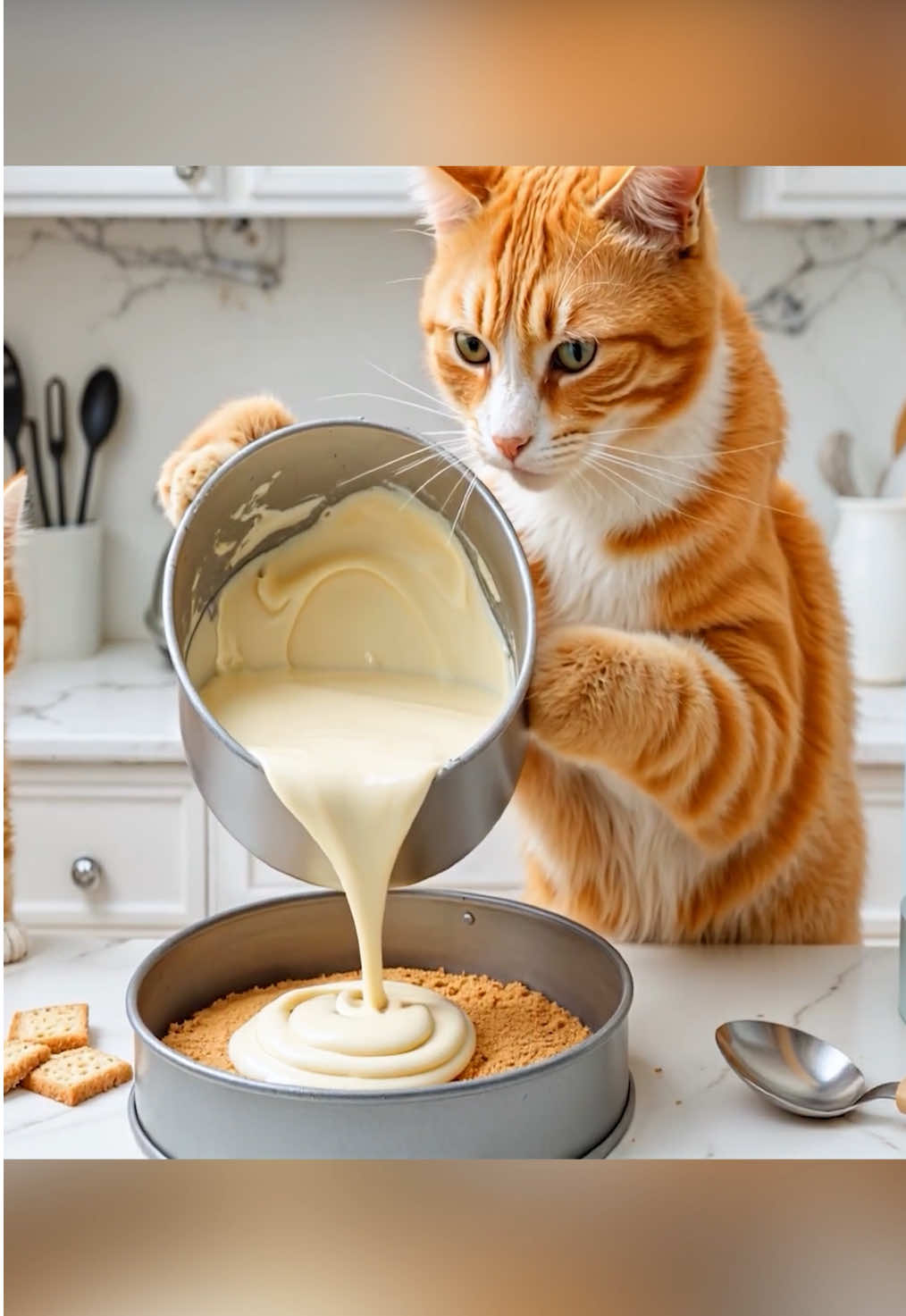 A post by @hugra_funny on TikTok caption: 😿 #cat #catsoftiktok #catmom 