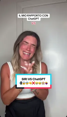 A post by @lauradimaso2 on TikTok caption: ChatGPT VS Siri… e a te quale piace? Original: @OurBenny #siri#chatgpt #sirivschatgpt#iphone#comedy#commedia#differenze#humor#sifaperscherzare #sifaperridere #parati#fypツ #xcyzba #comica#comicità #storytime#2025
