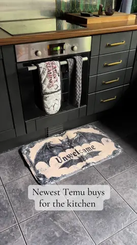 A post by @ccrystalx66 on TikTok caption: #ad I've already got the the apron dirty. I was making cupcake toppers yesterday and I've got a cake to make for friend next week! I've been posting less and I've definitely felt better for it! #Home #homedecor #gothic #alternative #temu #temubuys  