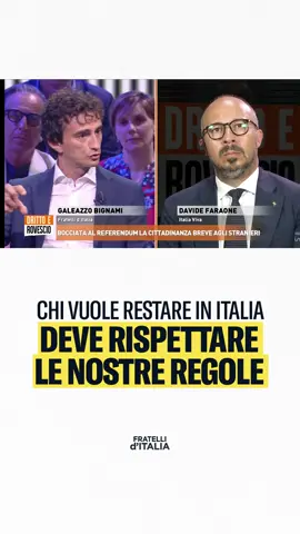 A post by @fratelliditalia on TikTok caption: La sinistra sperava che, regalando la cittadinanza, gli immigrati facessero ciò che gli italiani non fanno più: votare per loro.