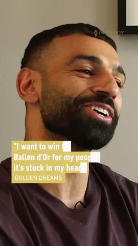 A post by @ballondor on TikTok caption: Mohamed Salah’s goal of winning the Ballon d’Or isn’t just about the trophy — it’s for his people 🇪🇬 Do you believe he can win it this year? ⚽🏆 #BallondOr #salah