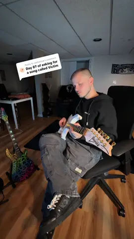 A post by @rjpasin on TikTok caption: Replying to @Jackalope song name : victim #metalcore #posthardcore #rjpasin 