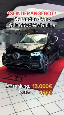 A post by @profiautoraten on TikTok caption: *Sonderangebot PAR* Mercedes Benz GLE 350d AMG Line  Baujahr 2020 Mit 88.500KM Laufleistung Alle Preisangaben inklusive Mehrwertsteuer. Fahrzeugpreis: 72.900€ Anzahlung: 13.900 €  Laufzeit: 64 Monate	 Raten: 496€  Effektiver Jahreszins 2,99 %	 Sollzins p.a. (gebunden) 2,95% Schlussrate: 43.740,00€ Gesamtbetrag: 74.959,75 € Dieses ist ein unverbindliches, freibleibendes Angebot Ihrer Santander Consumer Bank AG. Bonität vorausgesetzt. Bei Interesse könnt ihr uns unter der Rufnummer 0231/88205380 erreichen.  #profiautoraten #sonderaktion #fyp #viral #finanzierung #carsoftiktok #foryou #foryoupage #carvideos #besterate #viral #viralvideo #highline #viraltiktok #vehicle #amg #mercedes #mercedesbenz #gle 