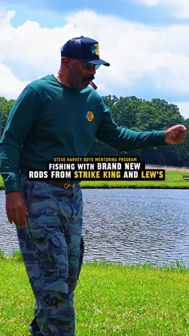 A post by @steveharvey on TikTok caption: A heartfelt thank you to #strikekinglurecompany and #lewsfishing for your incredible support of the Steve Harvey Mentoring Program for Young Men! Your generous sponsorship of fishing rods provided not only high-quality gear, but also unforgettable moments for these young men. We’re grateful for your partnership and your commitment to empowering the next generation of leaders!