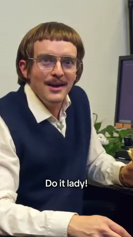 A post by @renshawjay on TikTok caption: Is this a thing?? w/ @kielkennedy and @Lyric Lewis  #chit #doitlady #birthday #theoffice #sketchcomedy 