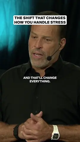 A post by @tonyrobbins on TikTok caption: Control the only thing you can control: the meaning you give something. #stress #mindset #mindsetshift 