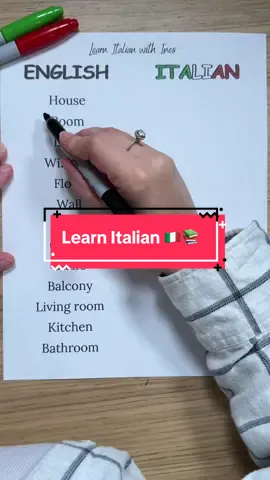 A post by @ines.tutoring on TikTok caption: Learn Italian 🇮🇹📚
