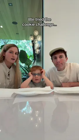 A post by @meghantrainor on TikTok caption: kid’s a comedian..we were so close 😂 @darylsabara #cookiechallenge #toddler #fyp 