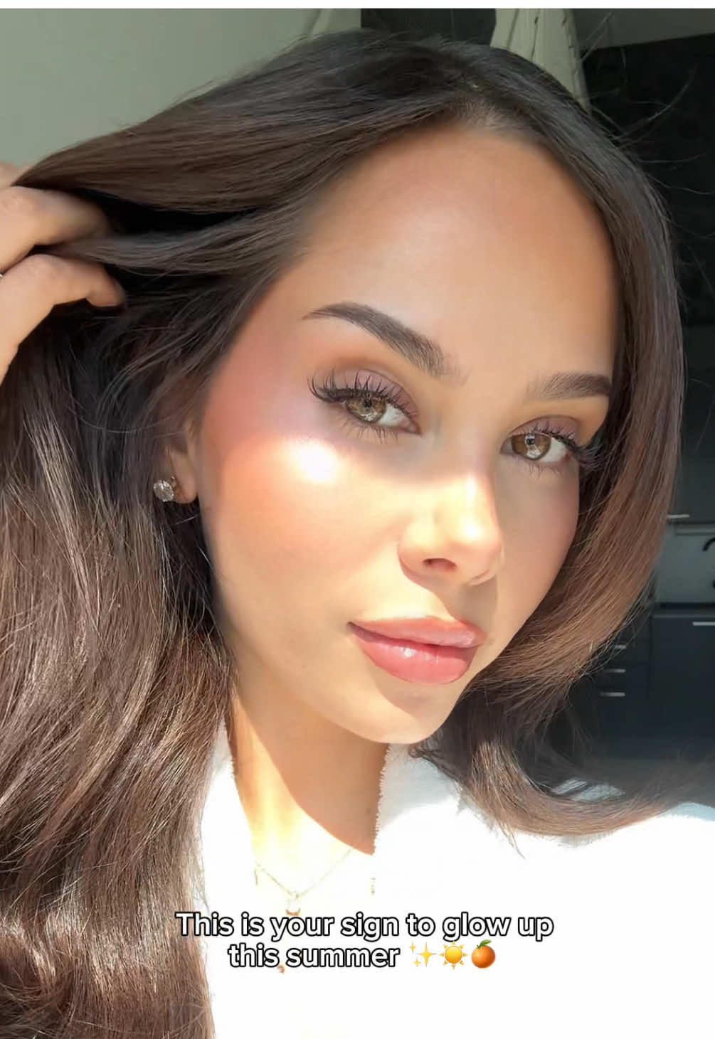 A post by @jennatanisha on TikTok caption: Advertisement for #garniernordics Bye bye dark spots 👋 Garnier Vitamin C Glow Boost serum just got 30x more efficient than before 🙂‍↕️ Pairing that with Garnier Vitamin C Daily UV Glow for sun protection & exxxtra  efficacy against dark spots #garniervitaminc #SkinCare #vitaminc #vitamincserum #niacinamide 