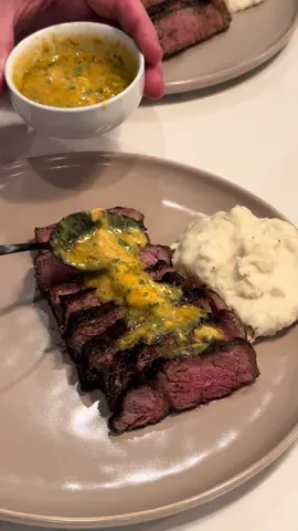 A post by @tylergrowthlife on TikTok caption: Steak and garlic mashed potatoes after my 9-5 @Chosen Foods #ChosenPartner #backpatio #vlog #DayInTheLife
