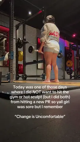 A post by @makeupbydwiggs on TikTok caption: “Change is Uncomfortable” We have to be the ones to motivate ourselves because no one else will do it for us ✨ #fy #fypシ #gymtok #gymmotivation🏋️‍♀️ #gymgirl #viralvideo #wendyortiz #makeupbydwiggs 