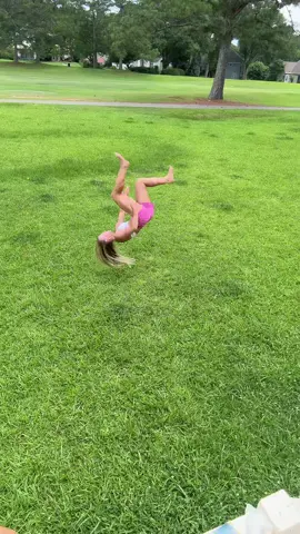 A post by @cassidy__t on TikTok caption: She didn’t have to go off like that!  #rockyourbody #gymnastics #fitness #flips #backhandspring 