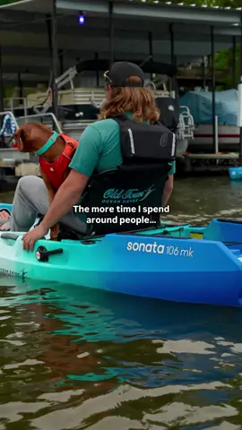 A post by @ruffweardogs on TikTok caption: Furry friends > Human friends  Psst! Did you checkout our giveaway with @Old Town Watercraft 🛶  #mansbestfriend #waterdogs 
