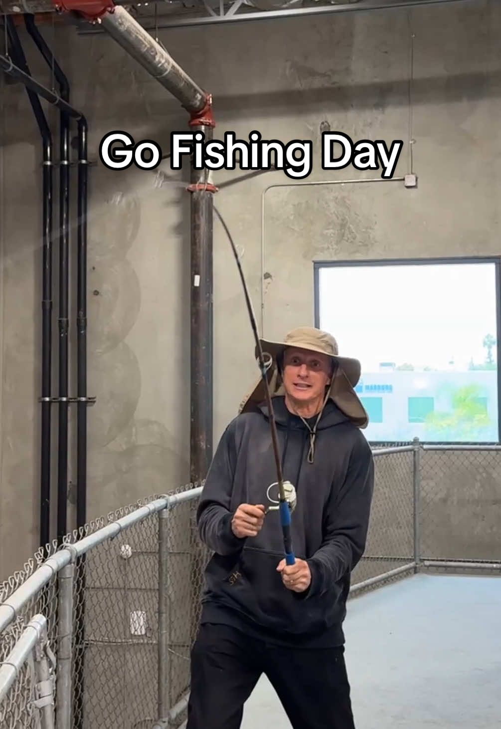 A post by @tonyhawk on TikTok caption: “One fish, two fish, stale fish, lose fish” Happy Go Fishing Day! May your lines be tight and your grabs fully tweaked