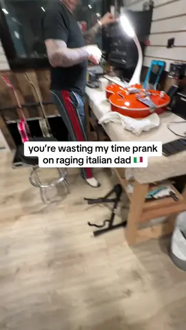 A post by @theragingitalian on TikTok caption: always wastin my time 😂😂 #foryoupage #foryou #fyp #fypp #fy #viral #rage #funny #raging #italian #dad #fypage #theragingitalian #prank #fake #fakeaudio #fakebody #trending #trend #joke #waste #time 