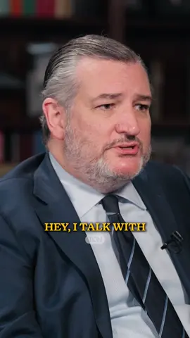 A post by @tuckercarlson on TikTok caption: Sen. Ted Cruz insists AIPAC is not a foreign lobby.