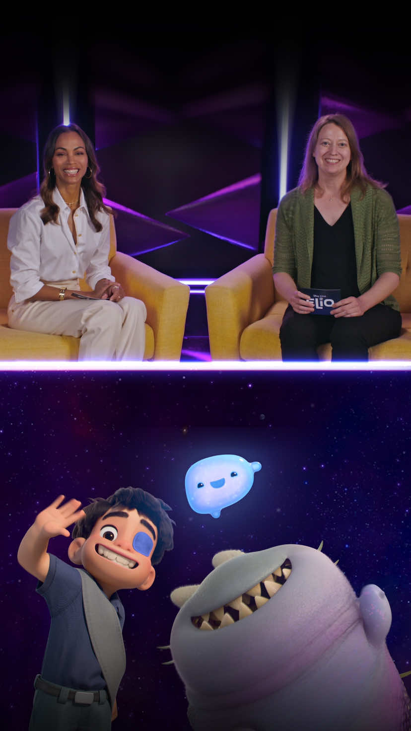 A post by @natgeo on TikTok caption: Join Zoe Saldaña and Nat Geo Explorer Dr. Bethany Ehlmann to talk all things space, and don’t miss @Disney and @Pixar's #Elio, in theaters Friday.