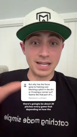 A post by @catchingmadesimple on TikTok caption: Why framing is more important in baseball and softball catching