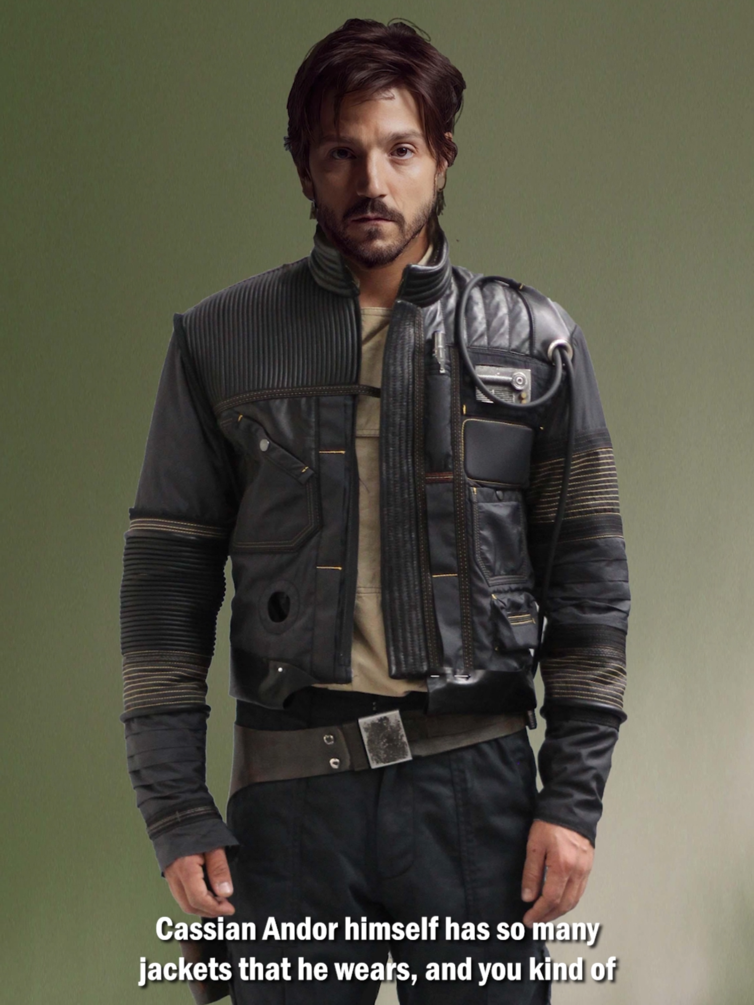 A post by @starwars on TikTok caption: Cassian loves a good jacket. Costume designer Michael Wilkinson talks about the jackets of #Andor. For more outfit inspiration watch Andor streaming on @disneyplus.